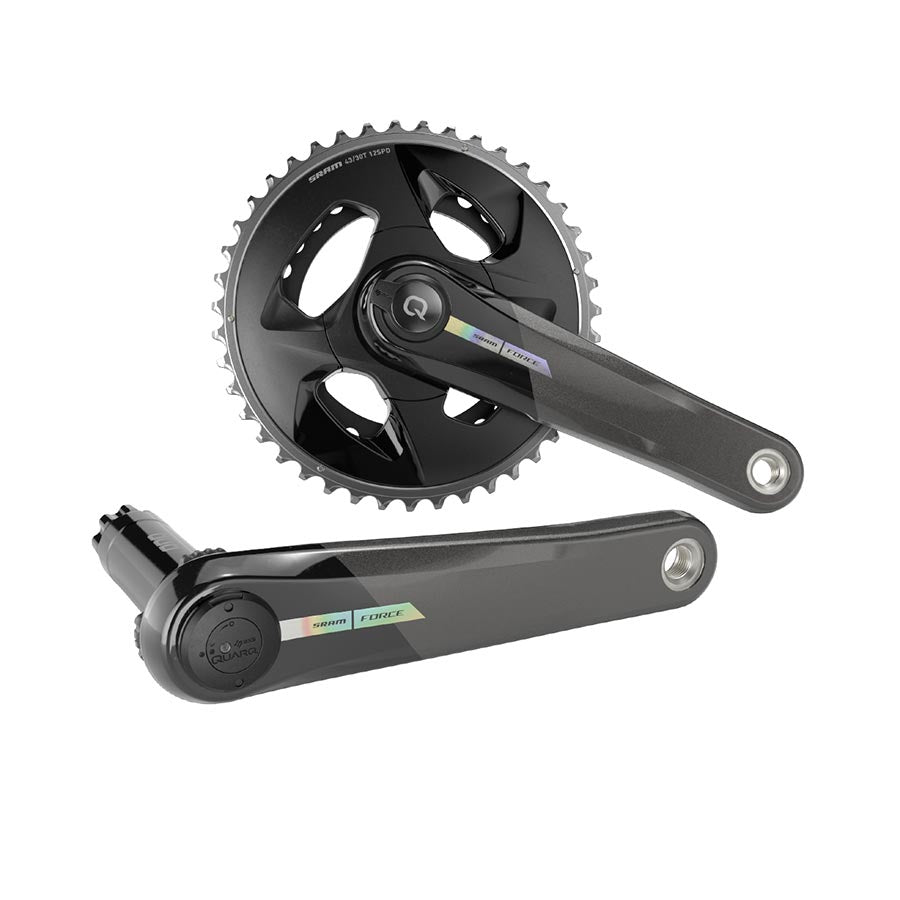 SRAM Force D2 2x Wide Power Meter Crankset Speed: 12 Spindle: 28.99mm BCD: Direct Mount 43/30 DUB 170mm Black Road Disc