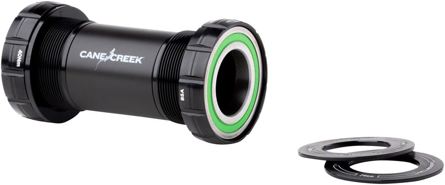 Cane Creek Hellbender 70 Bottom Bracket - English for 24mm Spindle Black