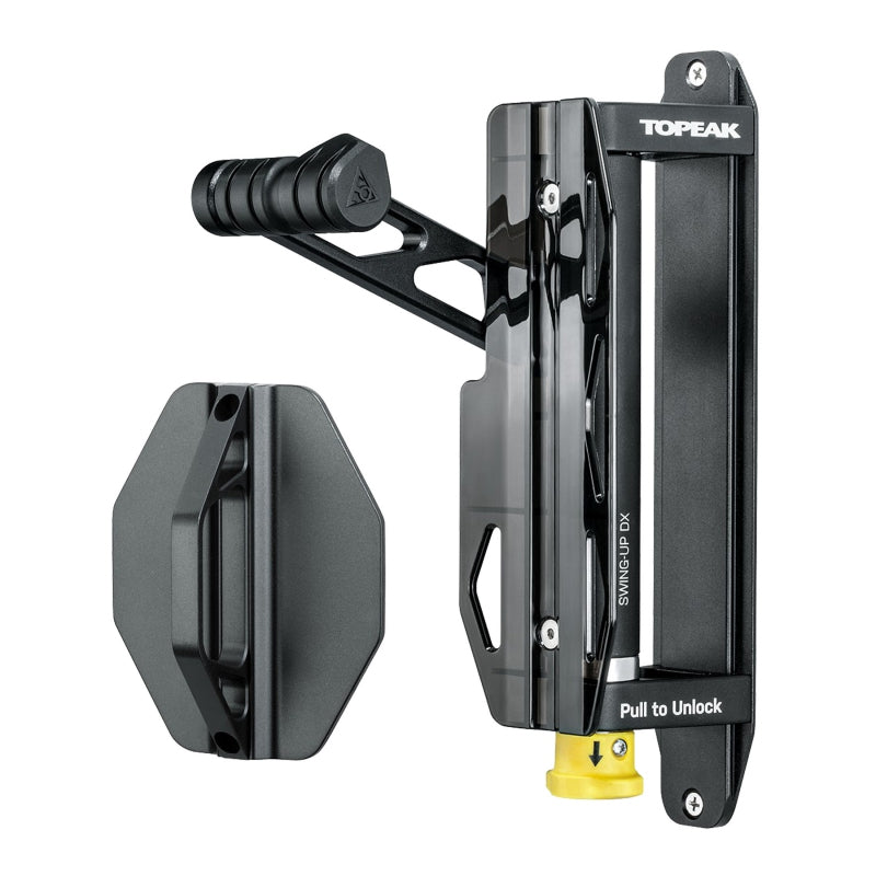 Topeak Swing-Up DX Bike Holder Tires up to 2.35` 35lbs 11.5` x 6.3` x 3` Black Swing Up DX