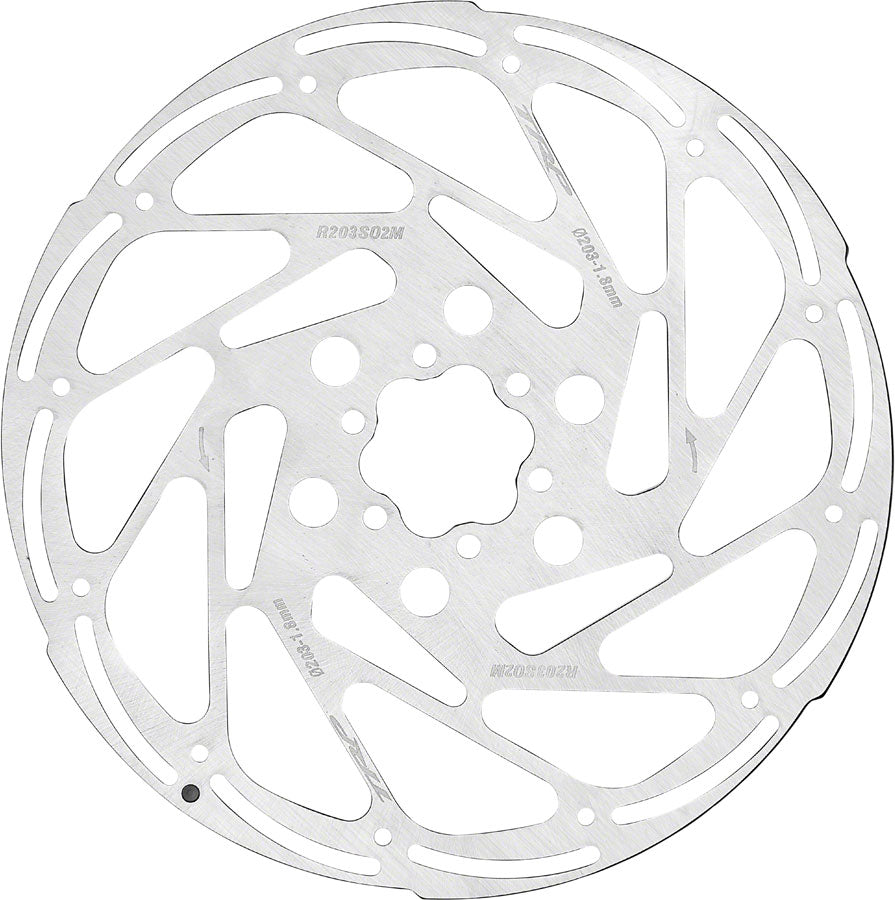 TRP R2 Disc Brake Rotor - 203mm 6-Bolt 1.8mm Rust Blocker Treatment Silver