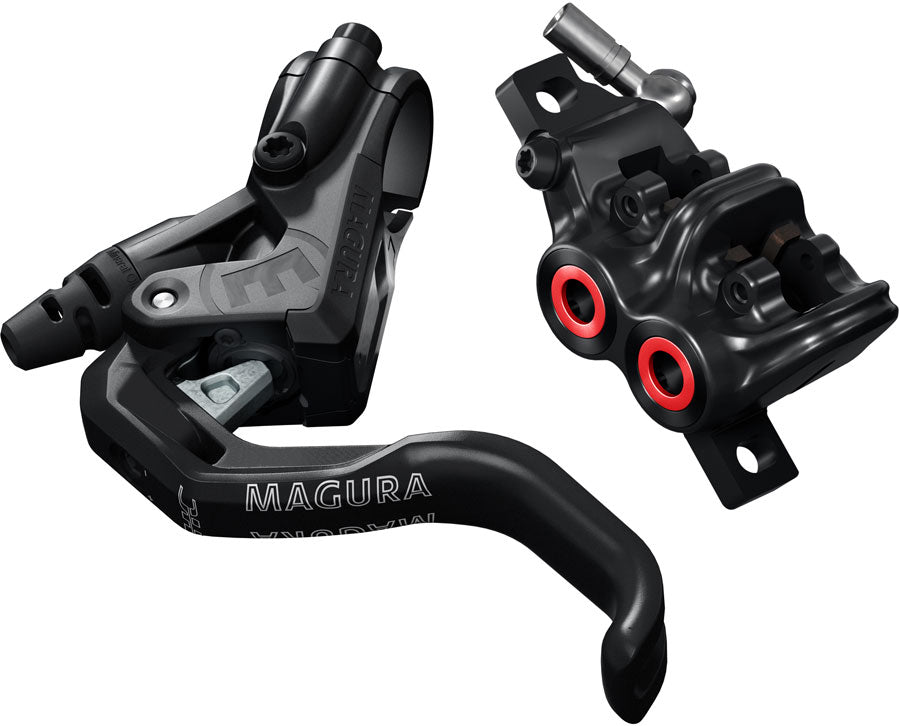 Magura MT5 HC Disc Brake Lever -  Front Rear Hydraulic Post Mount BLK/Neon Red