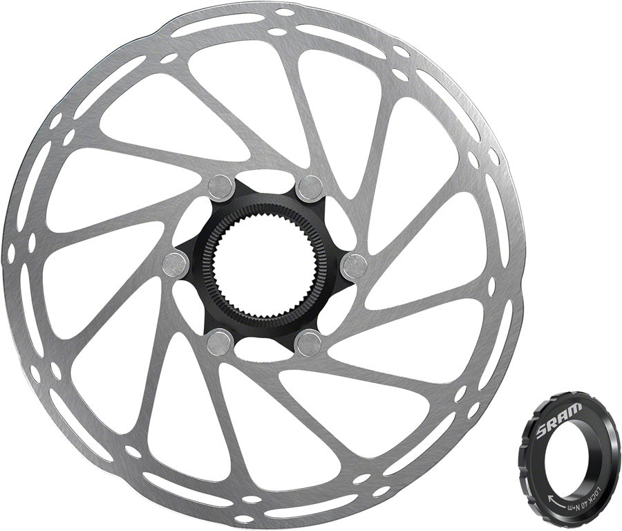SRAM CenterLine Disc Brake Rotor - 200mm Center Lock 1.85mm Includes External Tooled Lockring