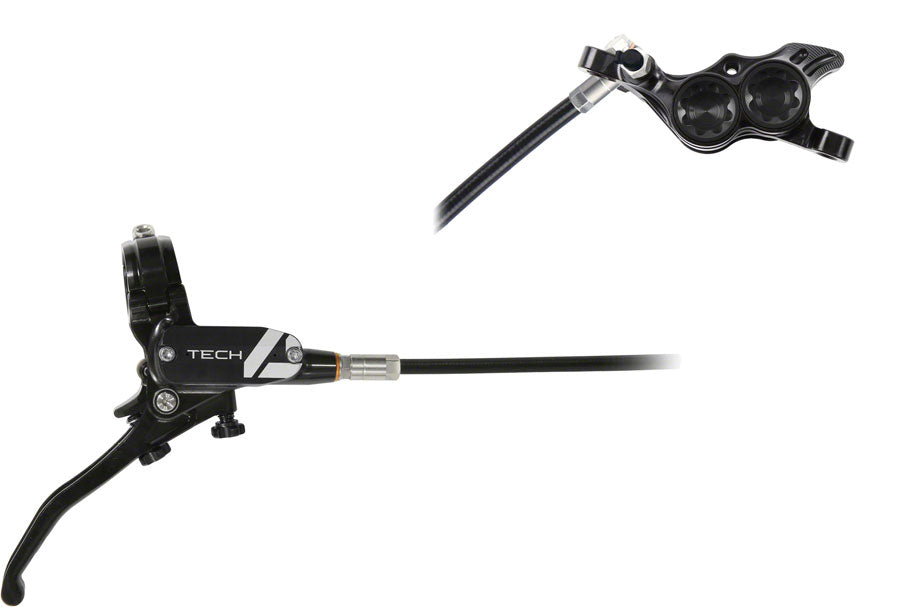 Hope Tech 4 E4 Disc Brake and Lever Set - Rear Hydraulic Post Mount Black