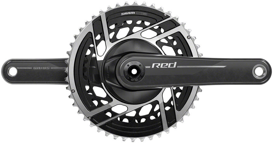 SRAM RED Crankset - 175mm 2x 12-Speed 50/37t 8-Bolt Direct Mount DUB Spindle Interface Natural Carbon E1