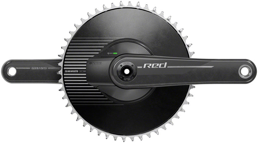 SRAM RED 1 AXS Power Meter Crankset -  165mm 12-Speed 50t Aero Chainring 8-Bolt Direct Mount DUB Spindle Interface Natural Carbon E1