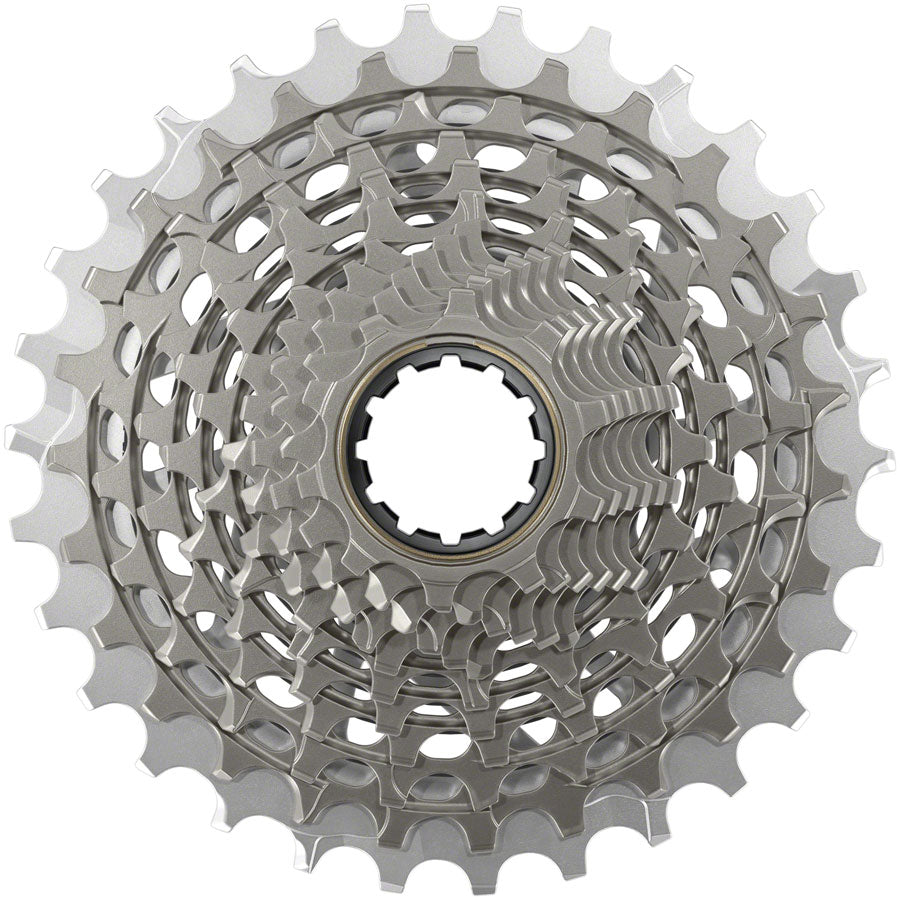 SRAM RED XG-1290 Cassette - 12-Speed 10-30t For XDR Driver Body Silver E1
