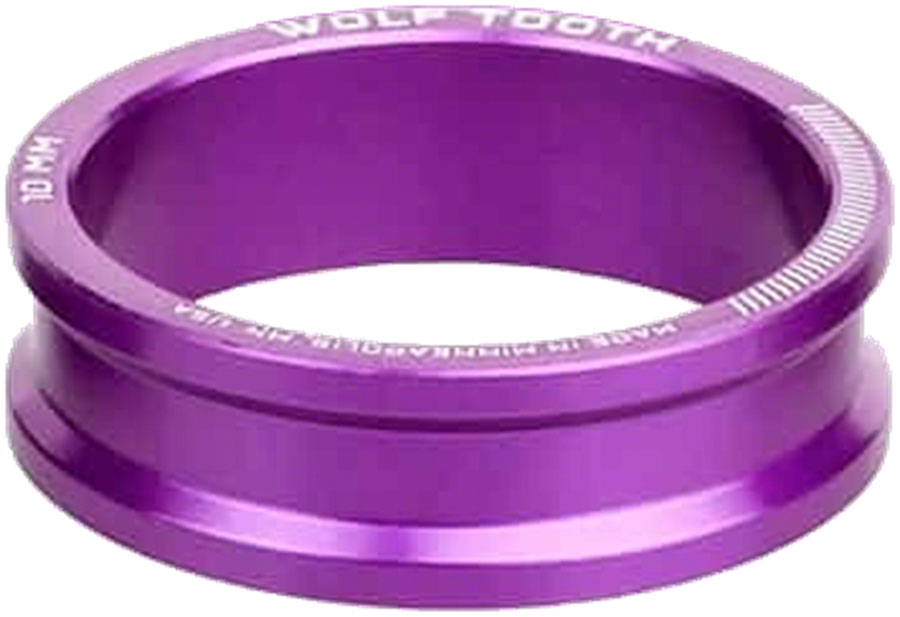 Wolf Tooth Precision Headset Stack Spacer - 10mm Ultraviolet Purple 1 pc.