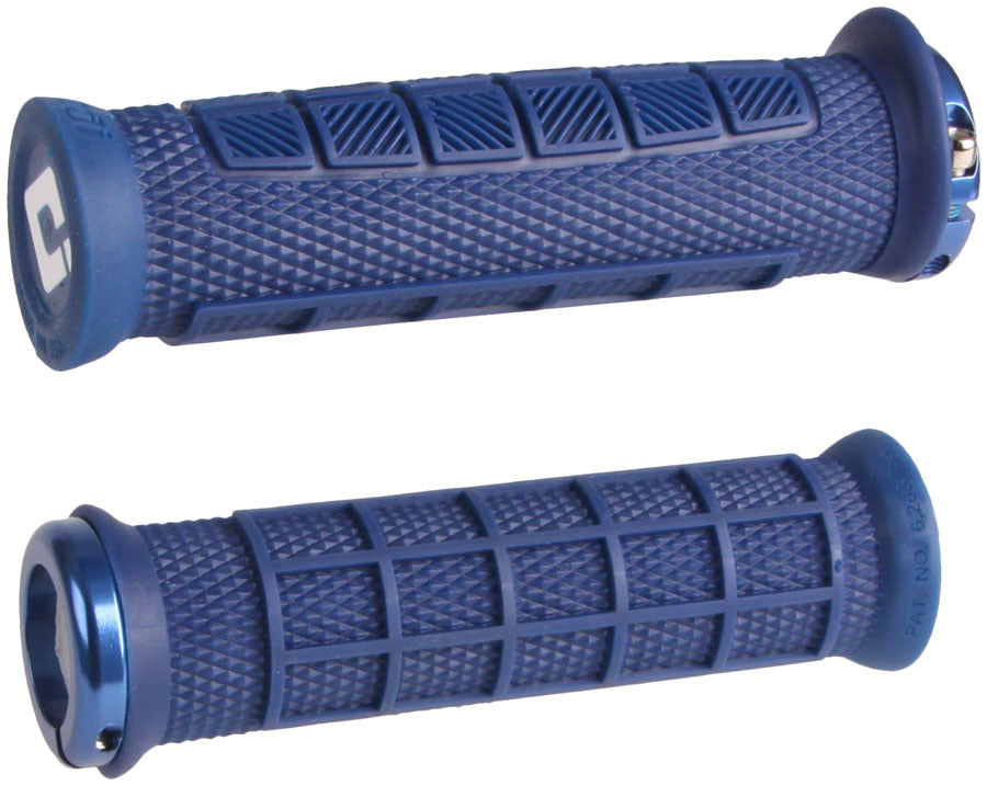 ODI Elite Pro V2.1 Grips - Blue Lock-On