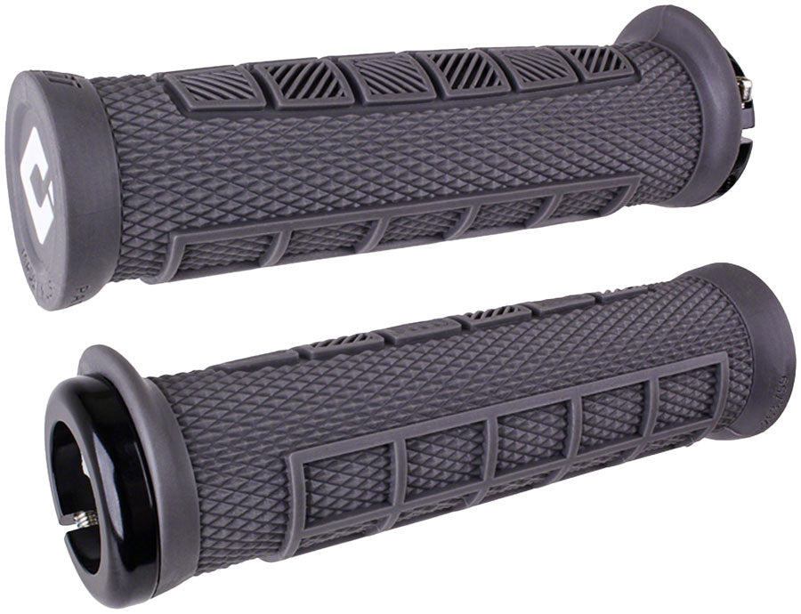ODI Elite Pro Grips - Graphite Black Lock-On