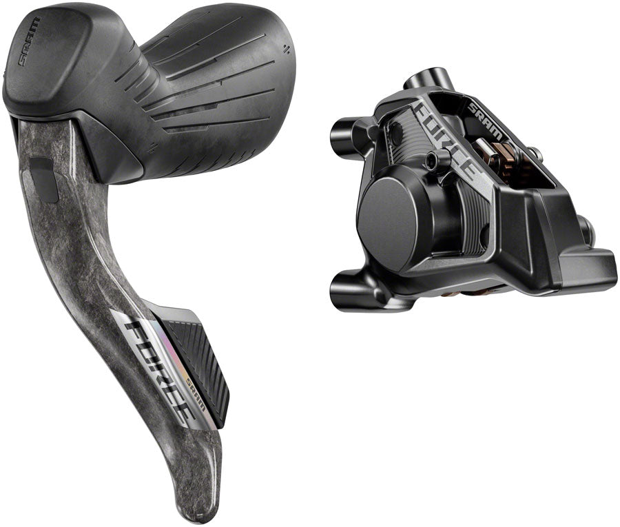 SRAM Force eTap AXS HRD Shift/Brake Lever Hydraulic Disc Caliper - Left/Front Flat Mount 20mm Offset 950mm Hose BLK E1