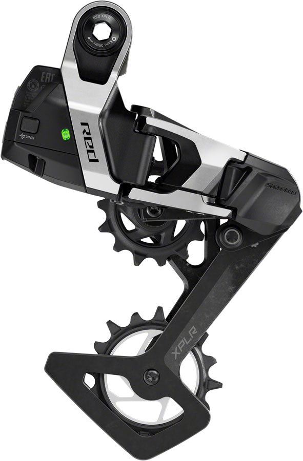 SRAM RED XPLR AXS Rear Derailleur - For RED XPLR 1x 13-Speed 46t Max UDH Hangerless Battery Not Included BLK/Silver E1