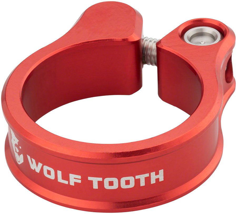 Wolf Tooth Seatpost Clamp - 34.9mm Bolt-On Red