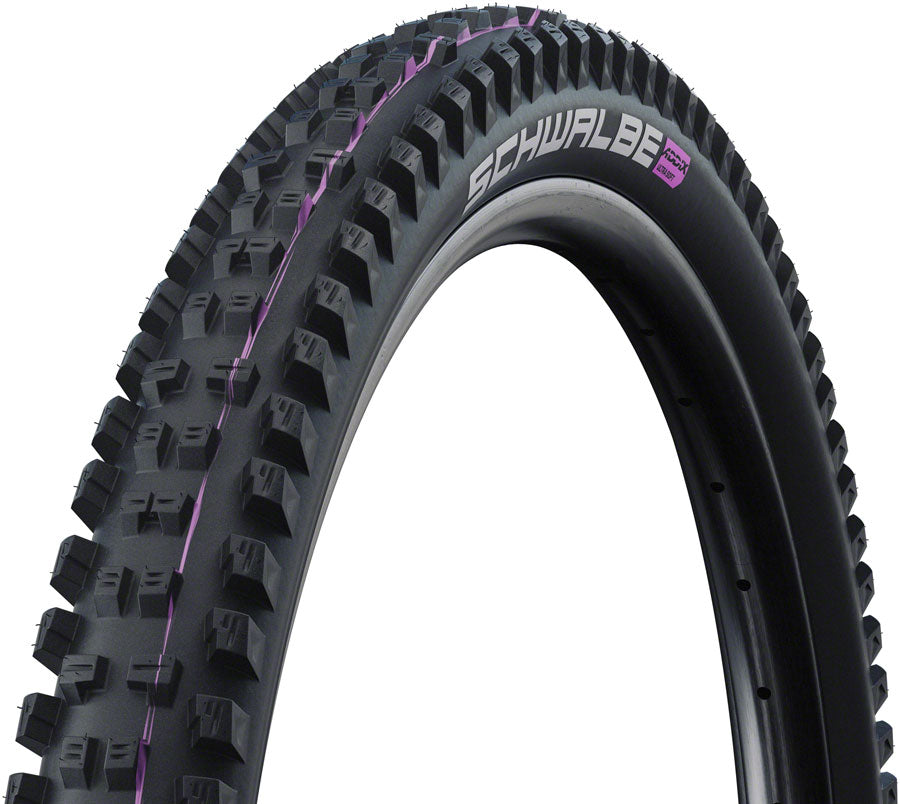 Schwalbe Tacky Chan Tire - 27.5 x 2.40 Tubeless Folding BLK Evolution Line Super Gravity Addix Soft E-50