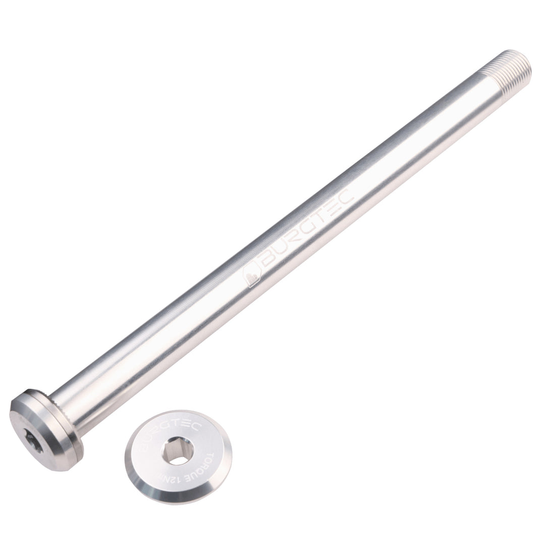 Burgtec Santa Cruz Rear Axle 12x168.5mm Rhodium Silver