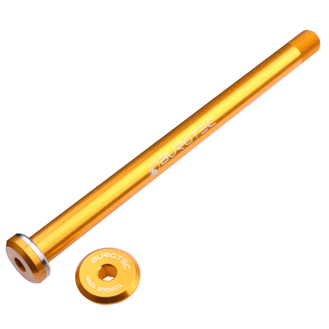 Burgtec Santa Cruz Rear Axle 12x168.5mm Bullion Gold