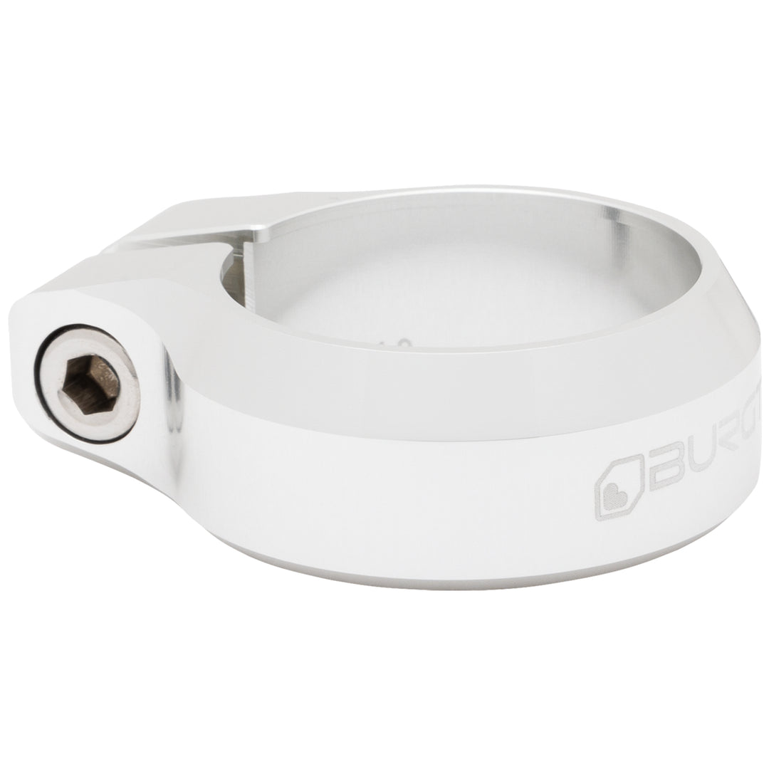 Burgtec Seat Clamp 34.9mm Rhodium Silver