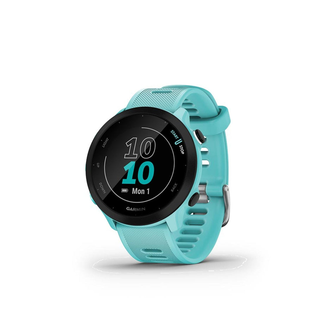 Garmin Forerunner 55 Watch Watch Color: Aqua Wristband: Aqua - Silicone