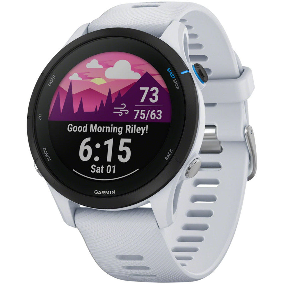 Garmin Forerunner 255 Music GPS Smartwatch - 45.6mm Whitestone
