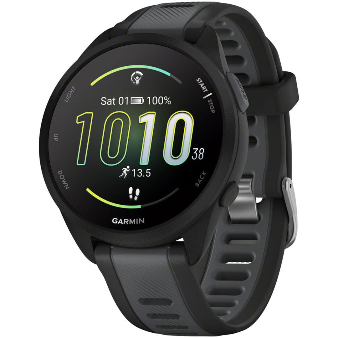 Garmin Forerunner 165 Running Watch - Black/Slate Gray