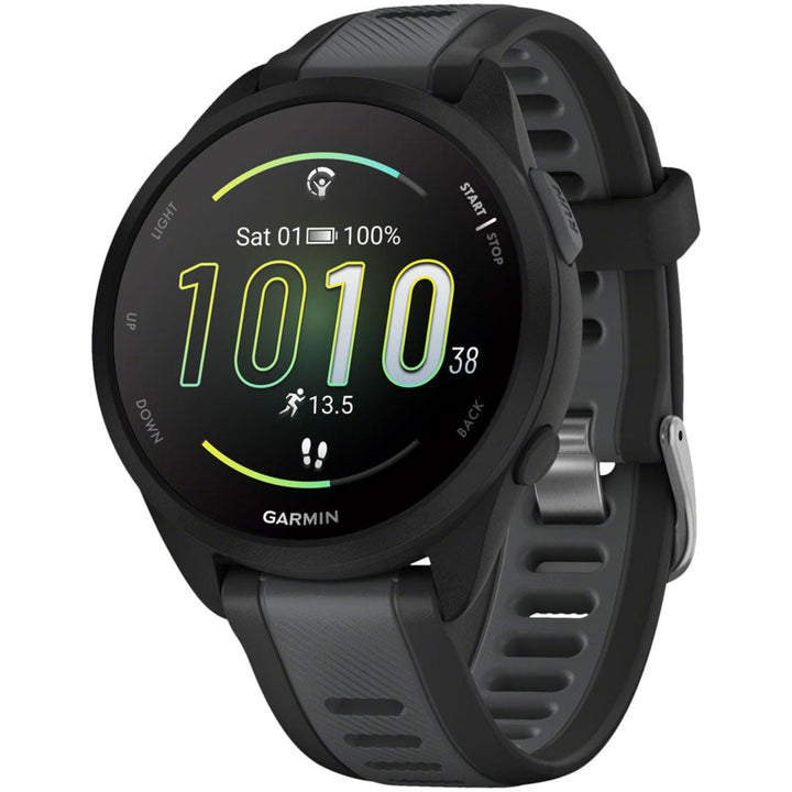 Garmin Forerunner 165 Music Running Watch - Black/Slate Gray