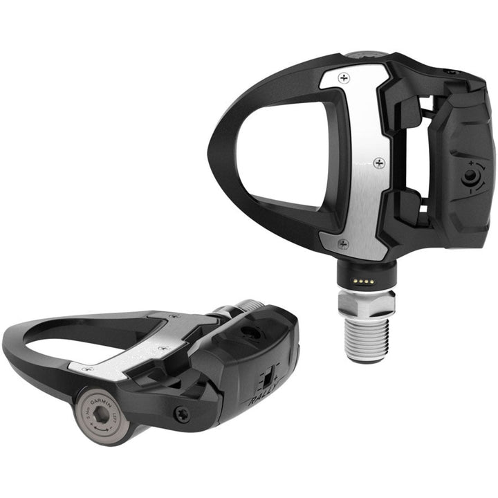 Garmin Rally RS210 Power Meter Pedals - Single Sided Clipless Composite 9/16" BLK Pair Dual-Sensing Shimano SPD-SL