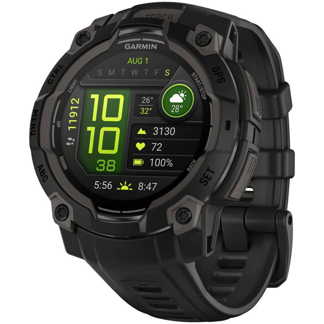 Garmin Instinct 3 GPS Smartwatch - 45mm AMOLED Black/Black
