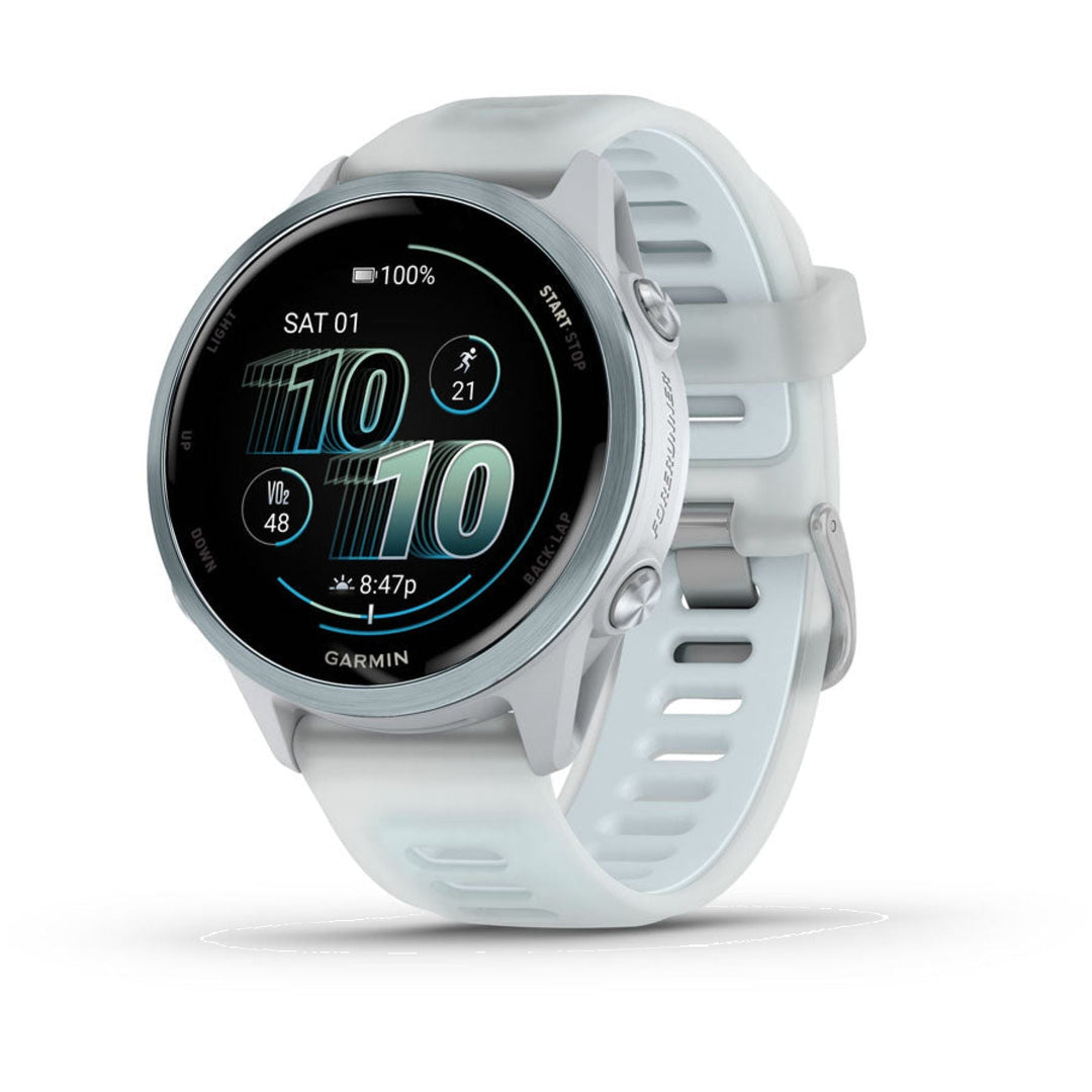 Garmin Forerunner 570 SmartWatch - 42mm Whitestone/Cloud Blue