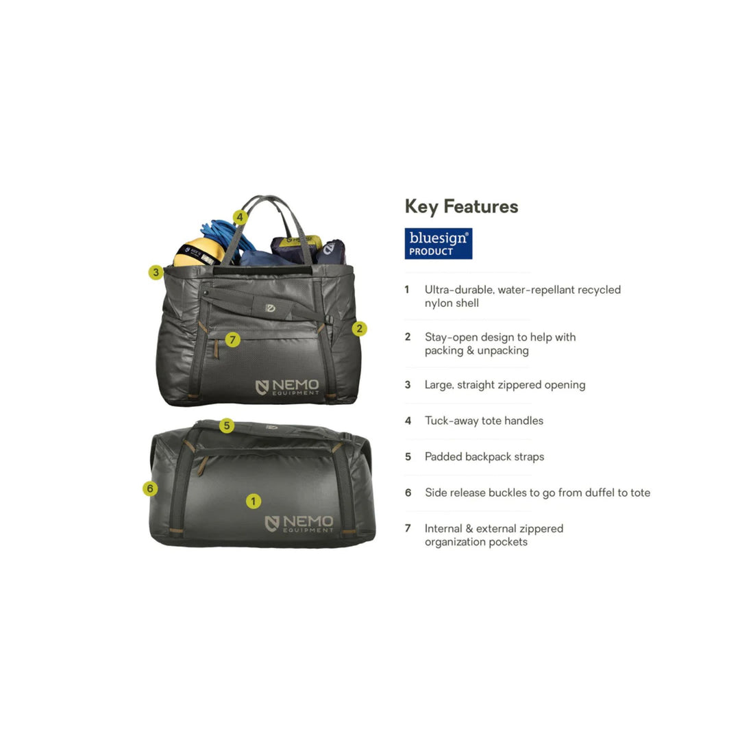 Nemo Double Haul 100L Dual-Purpose Duffel & Tote
