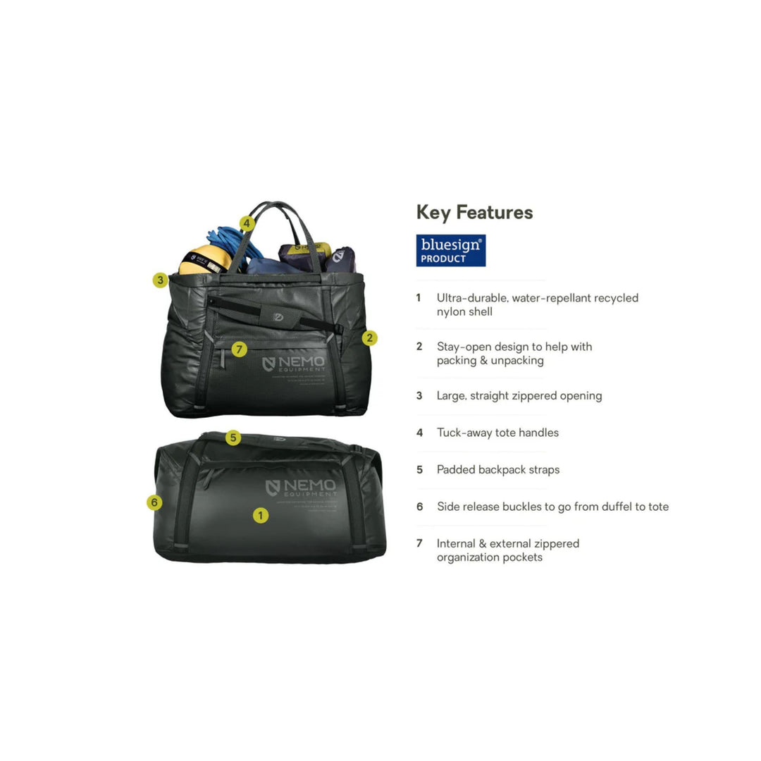 Nemo Double Haul 100L Dual-Purpose Duffel & Tote