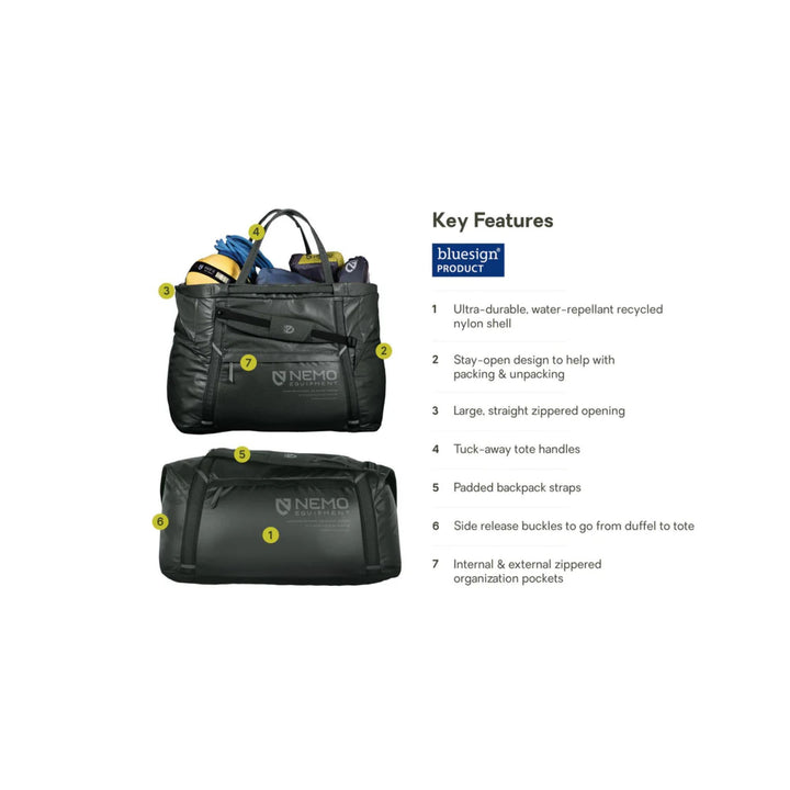 Nemo Double Haul 100L Dual-Purpose Duffel & Tote