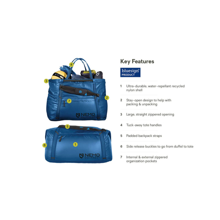 Nemo Double Haul 100L Dual-Purpose Duffel & Tote