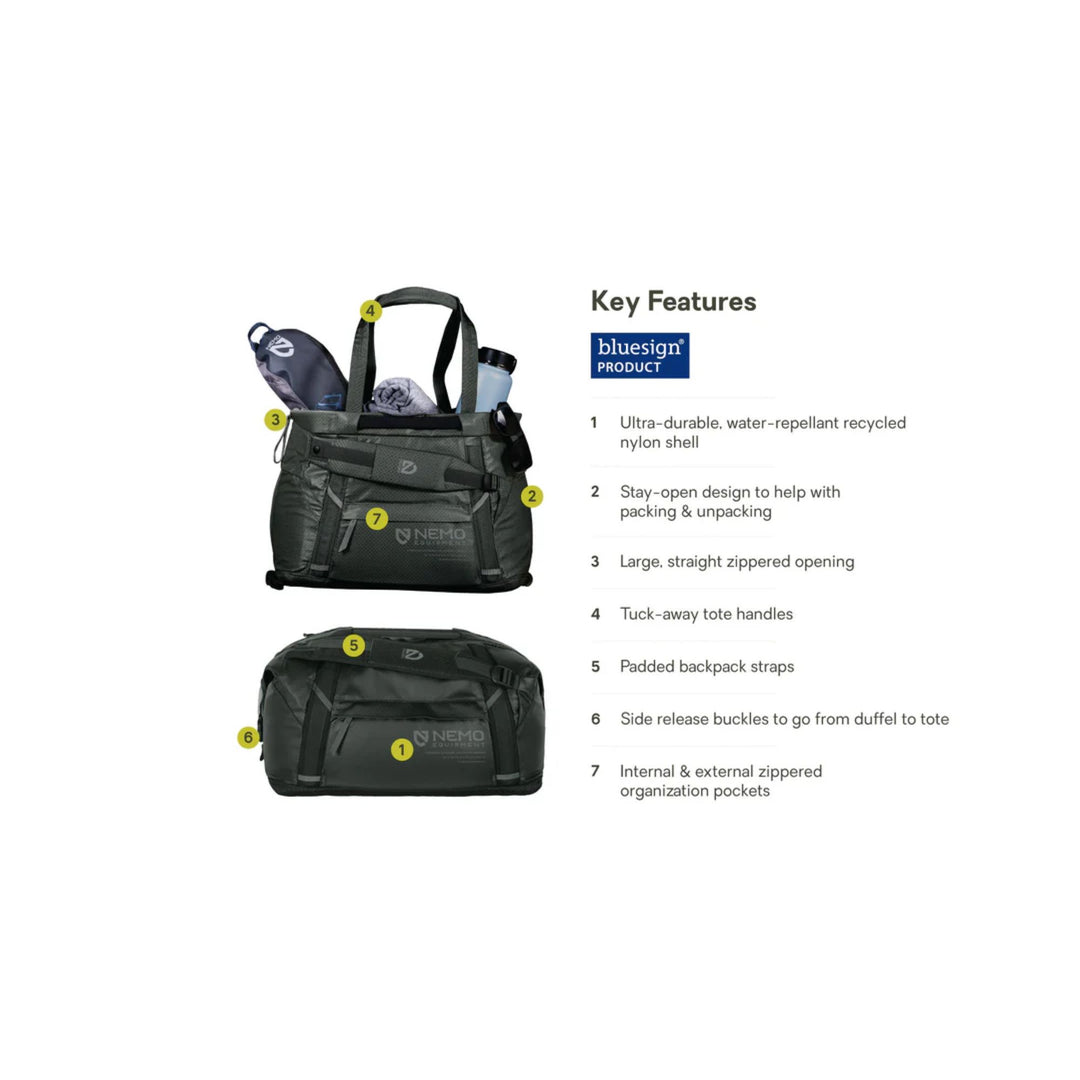 Nemo Double Haul 30L Dual-Purpose Duffel & Tote