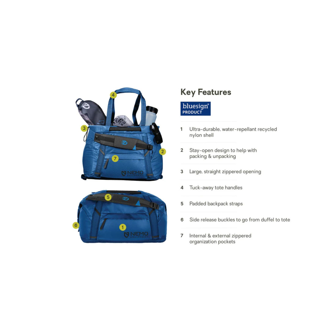 Nemo Double Haul 30L Dual-Purpose Duffel & Tote