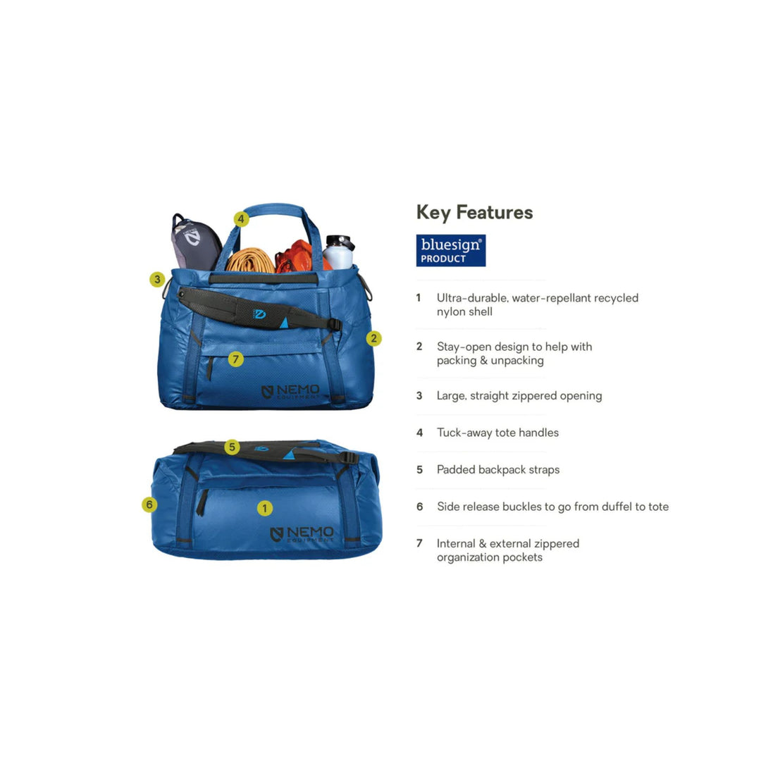 Nemo Double Haul 55L Dual-Purpose Duffel & Tote