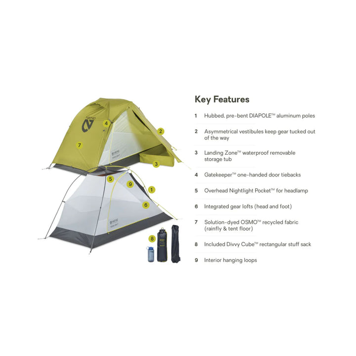 Nemo Dragonfly OSMO Ultralight Backpacking 1p Tent