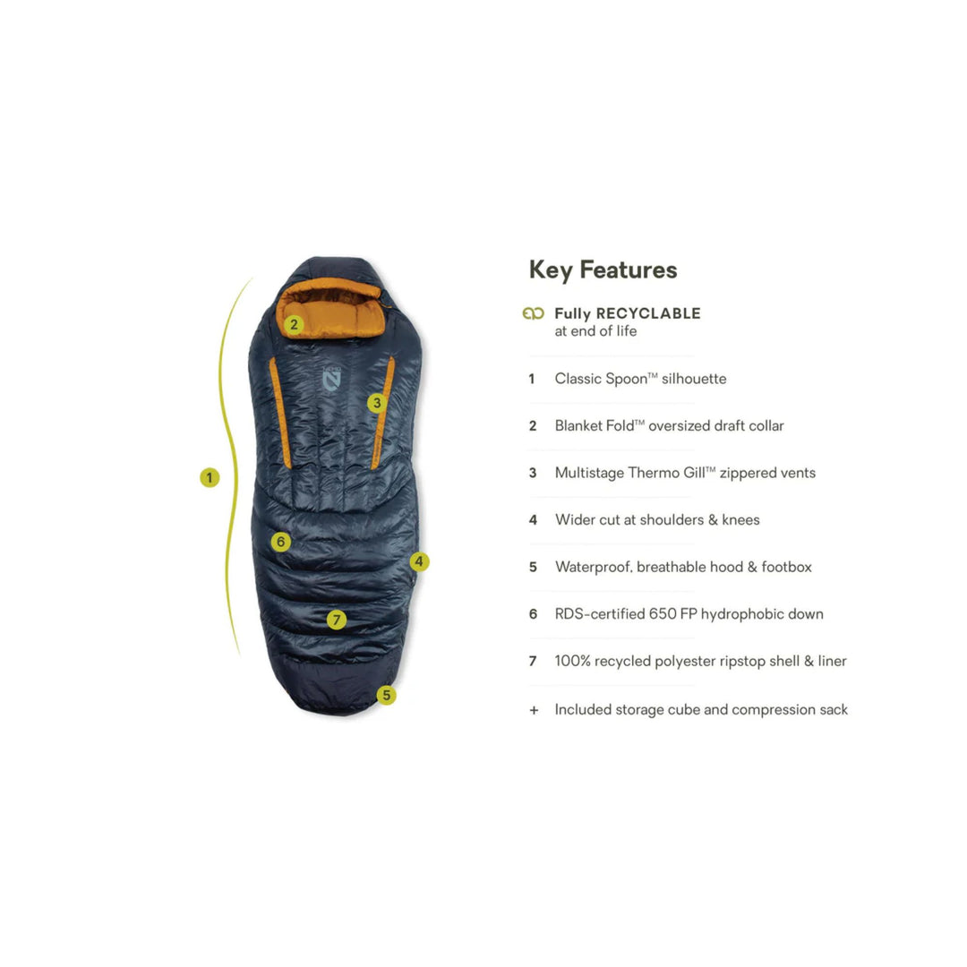 Nemo Men's Disco Endless Promise 15° Down Sleeping Bag