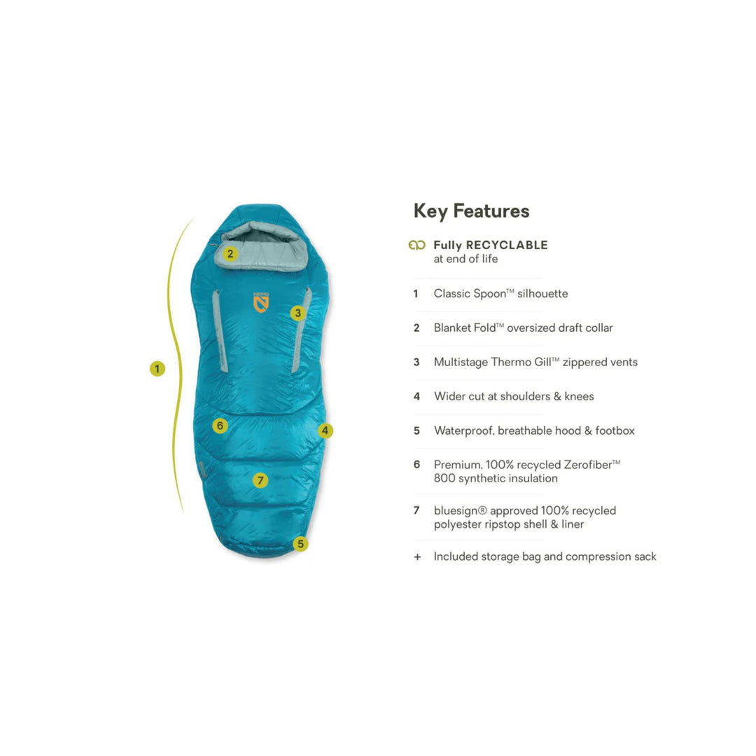Nemo Women's Forte Endless 35° Promise Synthetic Sleeping Bag