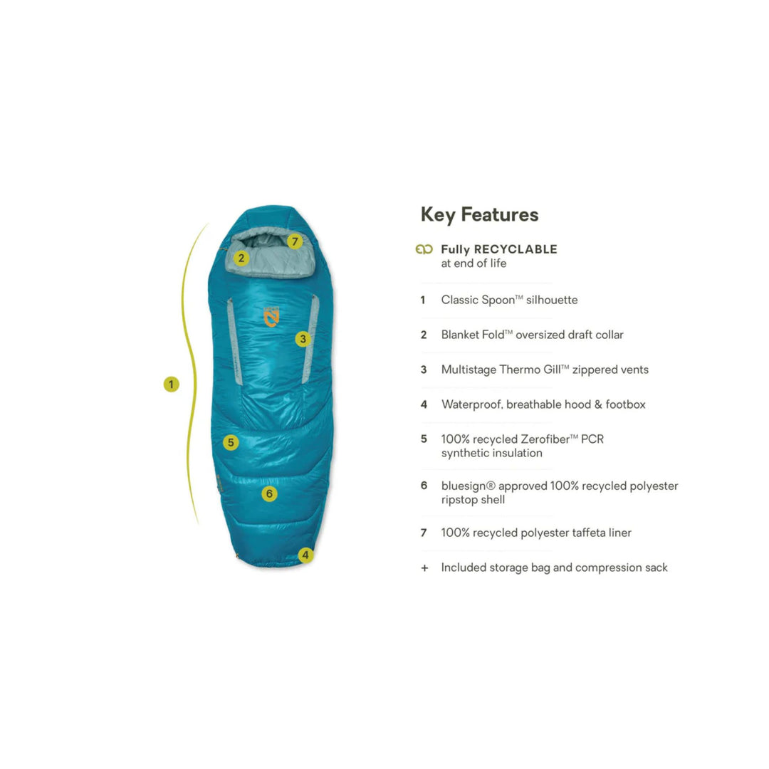 Nemo Women's Forte Endless 35° Promise Synthetic Sleeping Bag