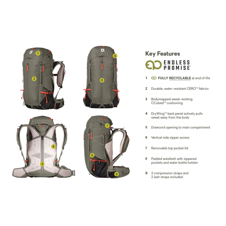 Nemo Persist Men's 45L Endless Promise All-Adventure Backpack