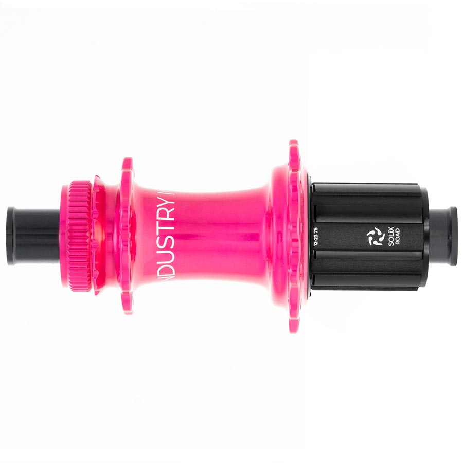 Industry Nine Solix G Classic Rear HG11 Disc Hub Rear 24H 12mm TA 142mm Shimano HG 11 Pink