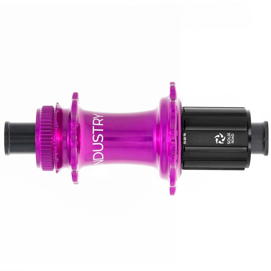 Industry Nine Solix G Classic Rear HG11 Disc Hub Rear 24H 12mm TA 142mm Shimano HG 11 Purple