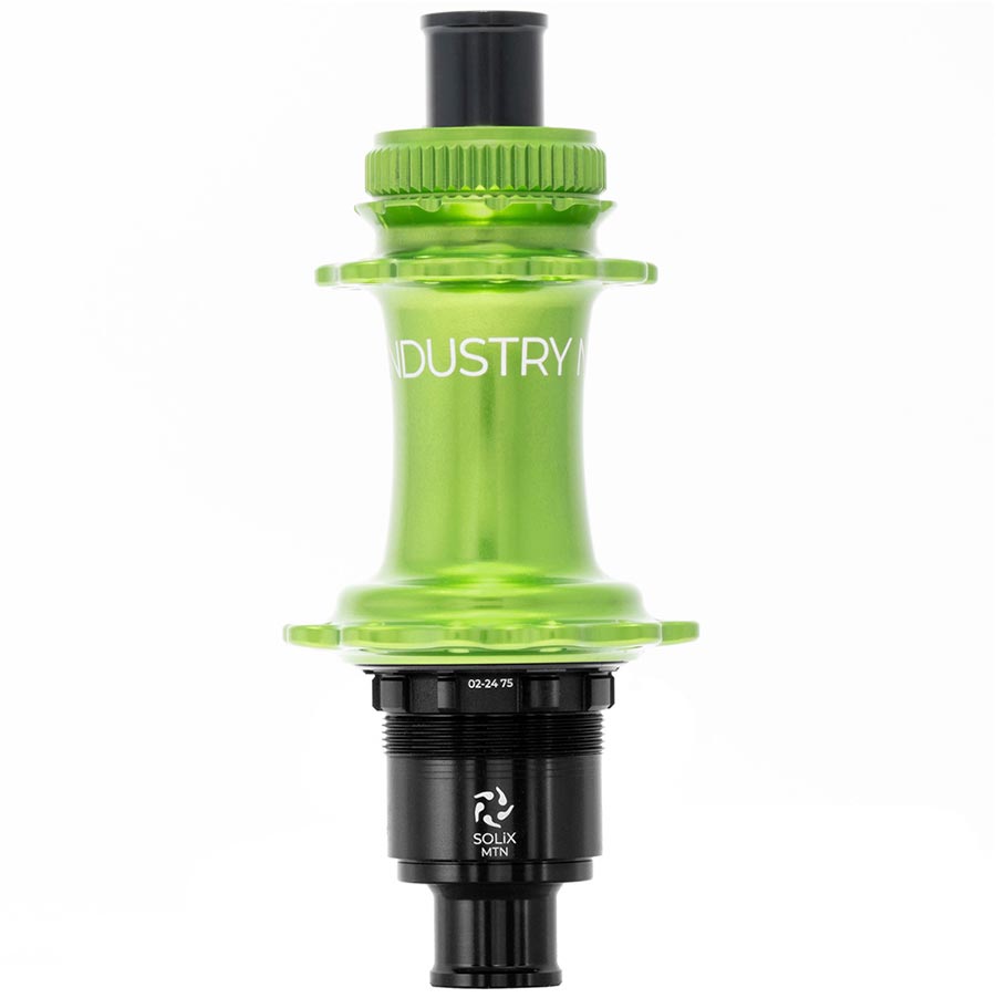 Industry Nine Solix M Classic Rear MS Disc Hub Rear 24H 12mm TA 148mm Shimano Micro Spline Lime