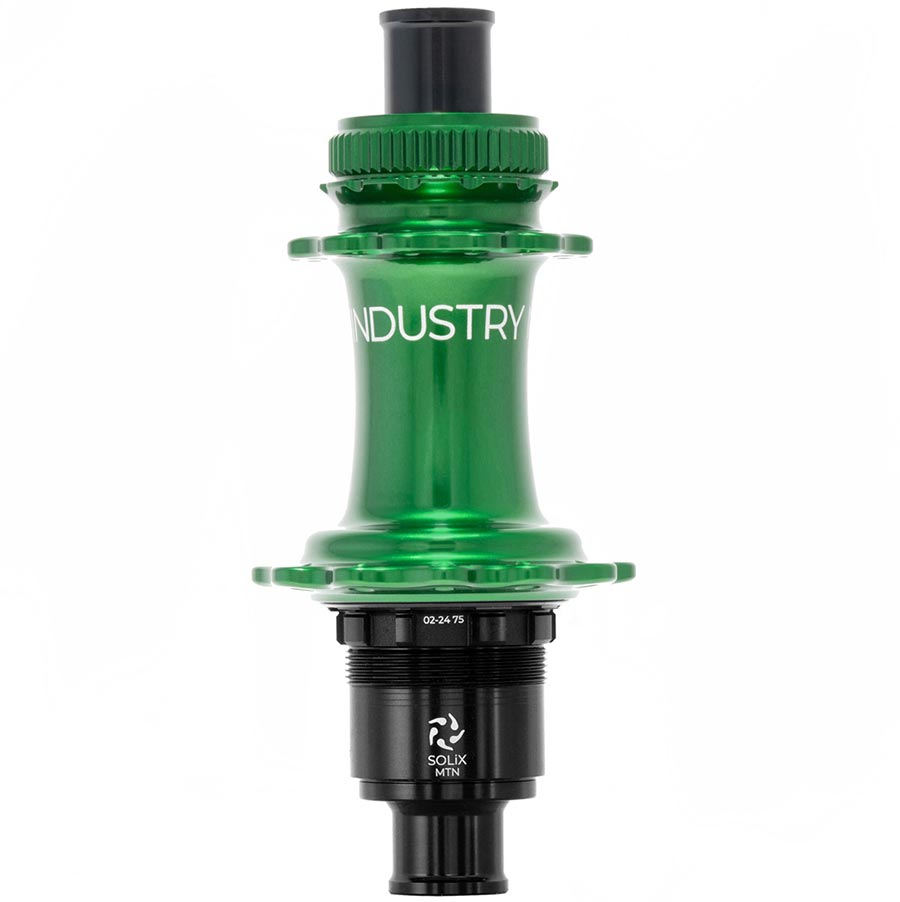 Industry Nine Solix M Classic Rear MS Disc Hub Rear 24H 12mm TA 148mm Shimano Micro Spline Green