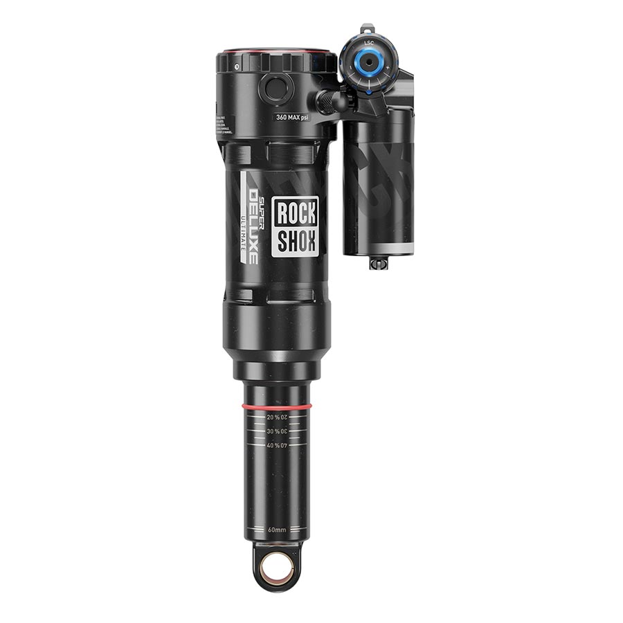 RockShox Super Deluxe Ultimate C2 Rear shock 205x60 Shaft Eyelet: Trunnion Body Eyelet: Standard 0Neg/2Sleeve Tokens Reb25/Comp26 Lockout 4 Transition Patrol 2022+