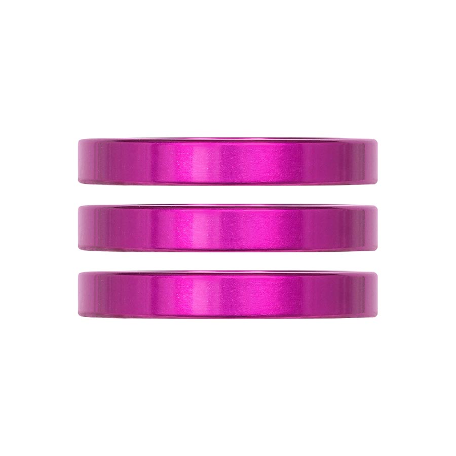 Industry Nine iRiX Headset Spacer 1-1/8'' Height: 5mm Aluminum Purple 3pcs