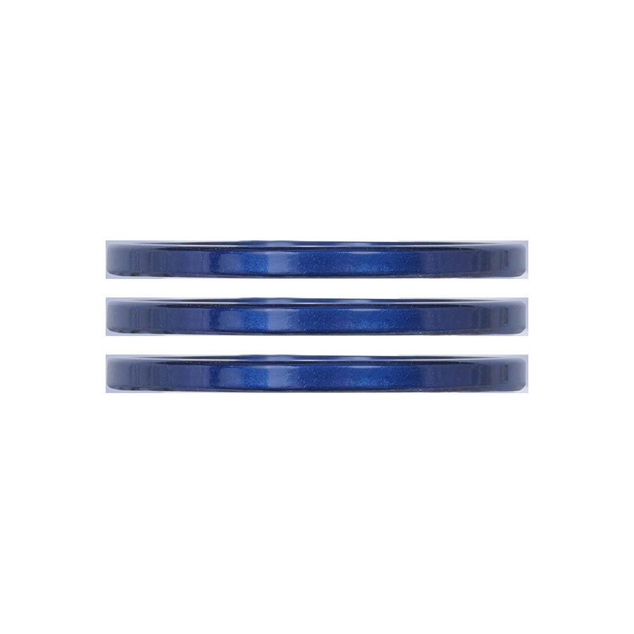 Industry Nine iRiX Headset Spacer 1-1/8'' Height: 2.5mm Aluminum Blue 3pcs