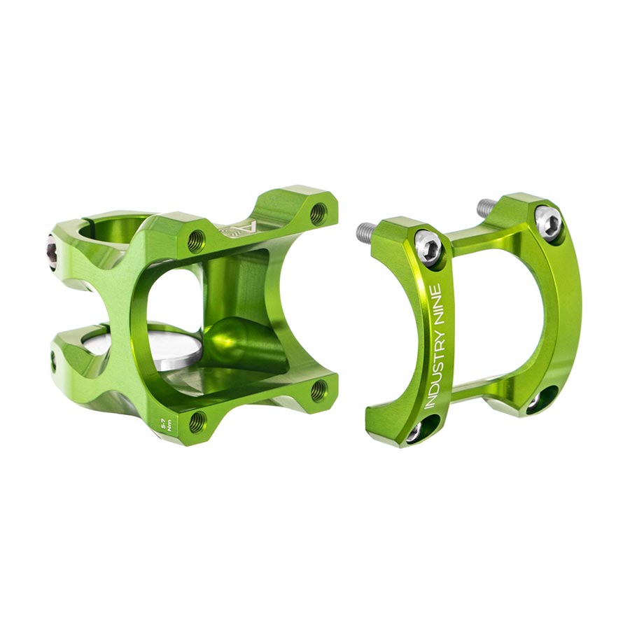 Industry Nine A35 Stem Diameter: 35mm Length: 50mm Steerer: 1-1/8'' 7° Lime Green