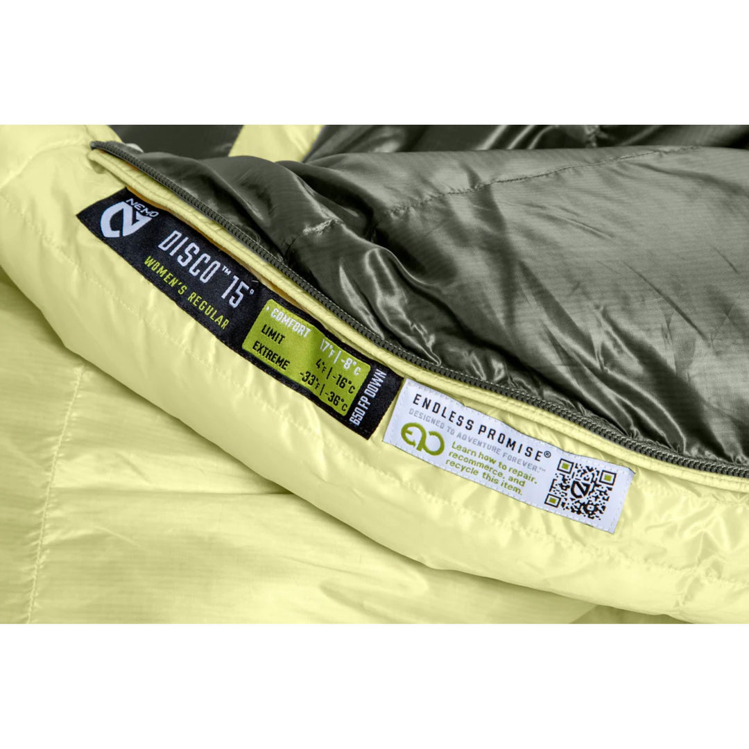 Nemo Women's Disco Endless Promise 15° Down Sleeping Bag