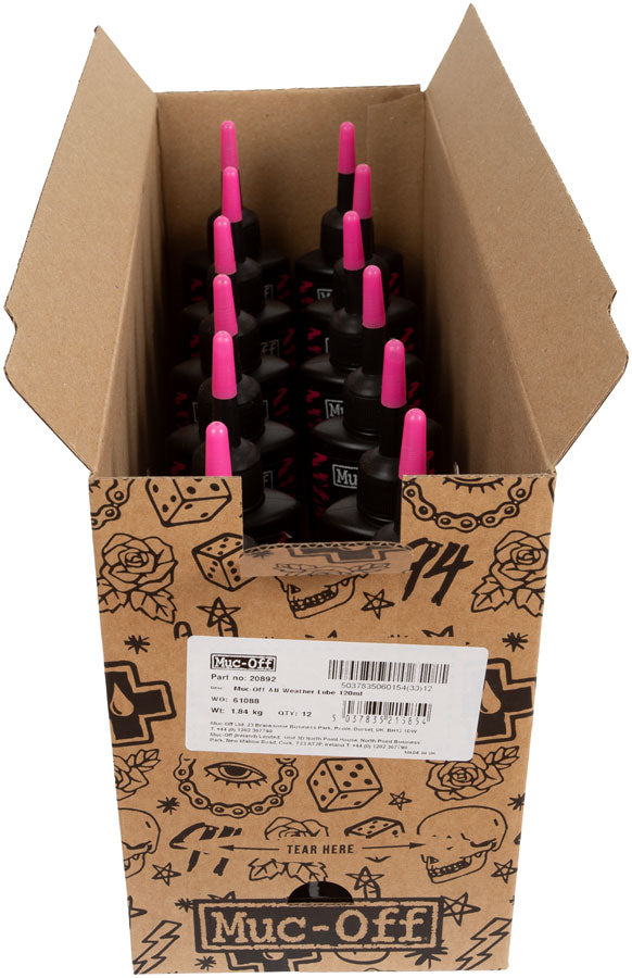 Muc-Off All Weather Lube - 120ml Drip POP Box of 12