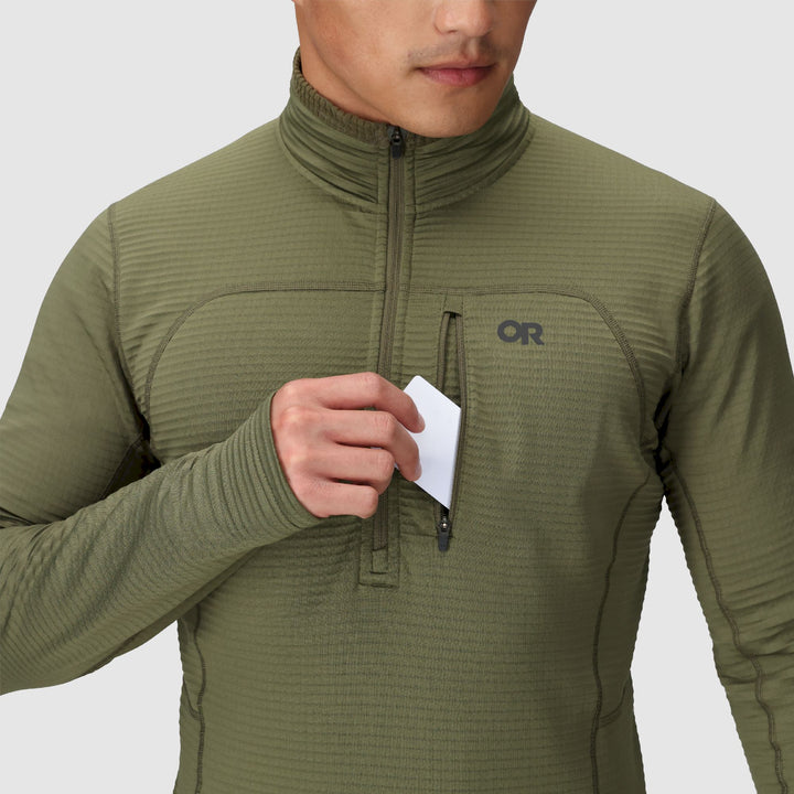 Outdoor Research Men's Vigor Grid Fleece Half Zip